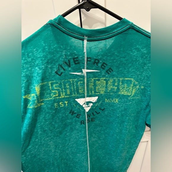 Society teal green men’s t-shirt - Picture 4 of 5